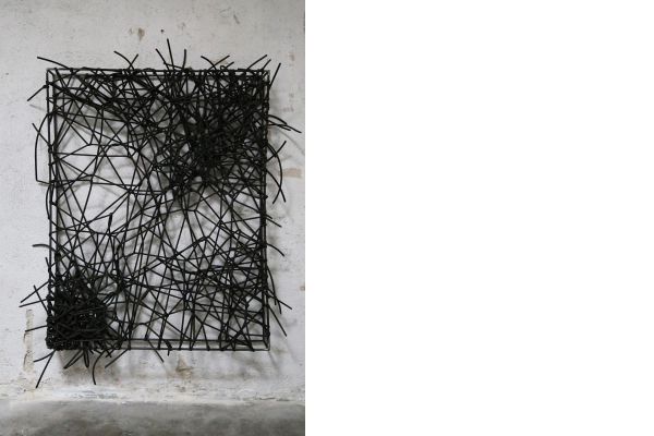 MELAS IV 2015, Stahl , Gummi,160  x 120 x 15 cm
